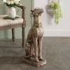 Mossy Greyhound Garden Statue