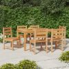 Patio Chairs 6 pcs Solid Wood Teak