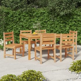 Patio Chairs 6 pcs Solid Wood Teak