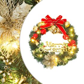 Christmas Wreath with 35 LEDs Green 23.6"