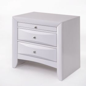 ACME Ireland Nightstand in White 21704