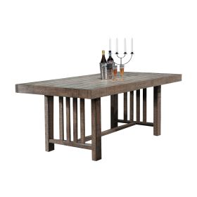 Classic Stye Dining Table 1pc Distressed Light Brown Finish Wood Rustic Design Dining Furniture