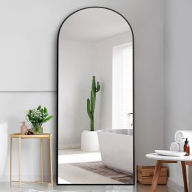 71x24 Inch Arch Full Length Mirror, Modern Design Standing Floor Mirror, Full Body Mirror for Living Room, Bedroom, Bathroom, Cloakroom, Hallway