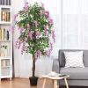 6-Feet Artificial Wisteria Silk Indoor-Outdoor Tree