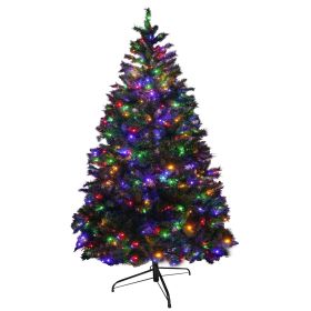 6FT PVC Festive Atmosphere Christmas Tree with 976 Branch Tips, 330 LED Lights and 11 Functions