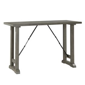 Light Gray Finish Counter Height Table Industrial Design Kitchen Dining Furniture 1pc