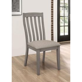 Grey Padded Side Chair (Set of 2)