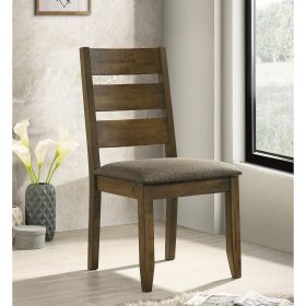 Knotty Nutmeg and Grey Ladderback Dining Chair (Set of 2)