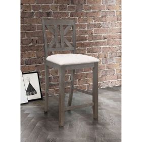 Barn Grey and Light Khaki Counter Height Stool (Set of 2)