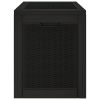 Patio Storage Box Black 21.9"x16.9"x20.9" Polypropylene