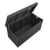 Simple And Practical Outdoor Ratton Deck Box Storage Box Black Four-Wire