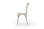 2-Pack Resin X-Back Chair, Dining Chair Furniture 2-Pack, Modern Farmhouse Cross Back Chair for Kitchen,Lime Wash