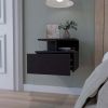 Mason Black 1-Drawer Floating Nightstand