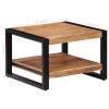 Coffee Table 23.6"x23.6"x15.7" Solid Acacia Wood