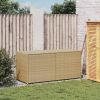 Garden Storage Box Mix Beige 74.8 Gal Poly Rattan