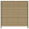 Garden Storage Box Mix Beige 123.9 Gal Poly Rattan