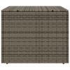 Garden Storage Box Gray 76.9 Gal Poly Rattan