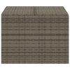 Garden Storage Box Gray 76.9 Gal Poly Rattan