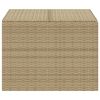 Garden Storage Box Mix Beige 76.9 Gal Poly Rattan