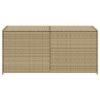 Garden Storage Box Mix Beige 74.8 Gal Poly Rattan