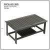 HIPS All-Weather Coffee Table, Outdoor / Indoor Use, Grey