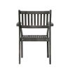 Renaissance Outdoor Patio Hand-scraped Wood Stacking Armchair (Set of 2)