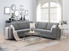 [VIDEO provided] [New] 91*91" Modern Upholstered Living Room Sectional Sofa, L Shape Furniture Couch with 3 Pillows