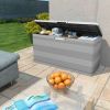 Patio Storage Box Gray 46.1"x17.7"x22"