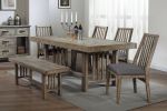 Classic Stye Dining Table 1pc Distressed Light Brown Finish Wood Rustic Design Dining Furniture