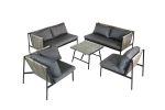 Luxury Rattan Wicker Outdoor Furniture Set Garden Sofa Set Garden Rattan Sofa Patio Outdoor Rattan Furniture