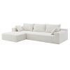 109*68" Modular Sectional Living Room Sofa Set, Modern Minimalist Style Couch, Upholstered Sleeper Sofa for Living Room, Bedroom, Salon, 2 PC Free Com