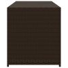 Garden Storage Box Brown 74.8 Gal Poly Rattan