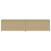 Garden Storage Box Mix Beige 123.9 Gal Poly Rattan