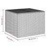 Garden Storage Box Mix Beige 76.9 Gal Poly Rattan