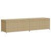 Garden Storage Box Mix Beige 123.9 Gal Poly Rattan