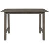 TOPMAX Farmhouse Wood Dining Table for 4, Kitchen Table for Small Places, Gray