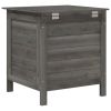 Patio Storage Box Anthracite 19.7"x19.3"x22.2" Solid Wood Fir