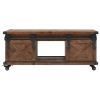 Coffee Table Solid Fir Wood 35.8"x20.1"x15" Brown