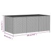 Garden Storage Box Mix Beige 259.9 Gal Poly Rattan