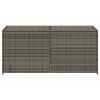 Garden Storage Box Gray 74.8 Gal Poly Rattan