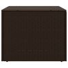 Garden Storage Box Brown 76.9 Gal Poly Rattan