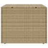 Garden Storage Box Mix Beige 76.9 Gal Poly Rattan