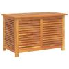 Garden Storage Box with Louver 35.4"x19.7"x22" Solid Wood Acacia