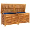 Garden Storage Box with Louver 59.1"x19.7"x22" Solid Wood Acacia