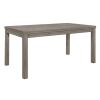 Weathered Gray Finish Rustic Style Dining Table Melamine Top 1pc Transitional Framing Wooden Furniture