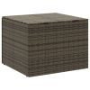 Garden Storage Box Gray 76.9 Gal Poly Rattan