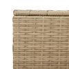 Garden Storage Box Mix Beige 123.9 Gal Poly Rattan