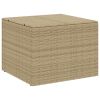 Garden Storage Box Mix Beige 76.9 Gal Poly Rattan