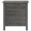 Patio Storage Box Anthracite 19.7"x19.3"x22.2" Solid Wood Fir