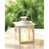 Mini White Lantern - Decorative Candle Holder for Home Decor and Events